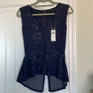 BCBG peplum top
